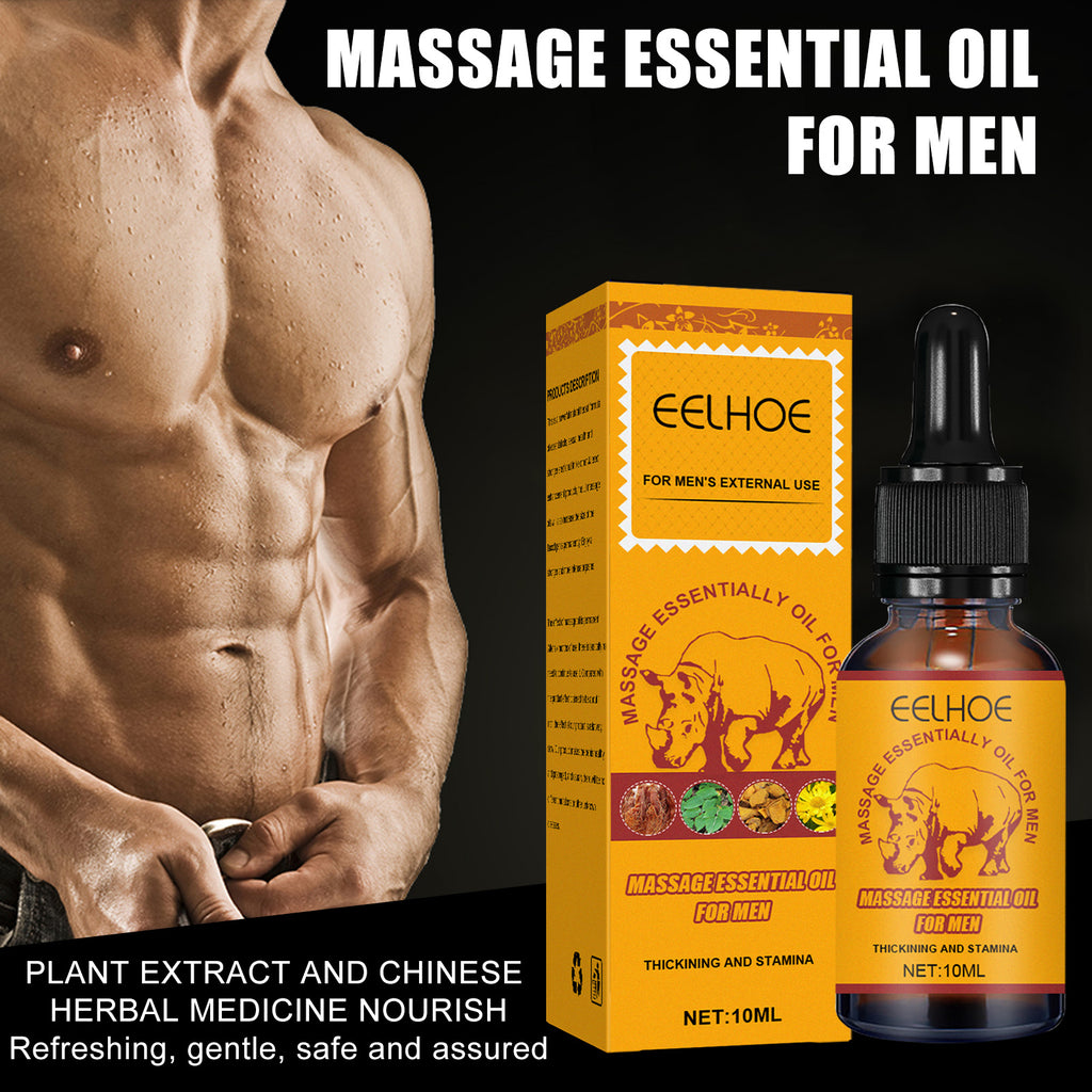 EELHOE Men's Massage Essential Oil, Massage Care Essential Oil for Men's Body Strength