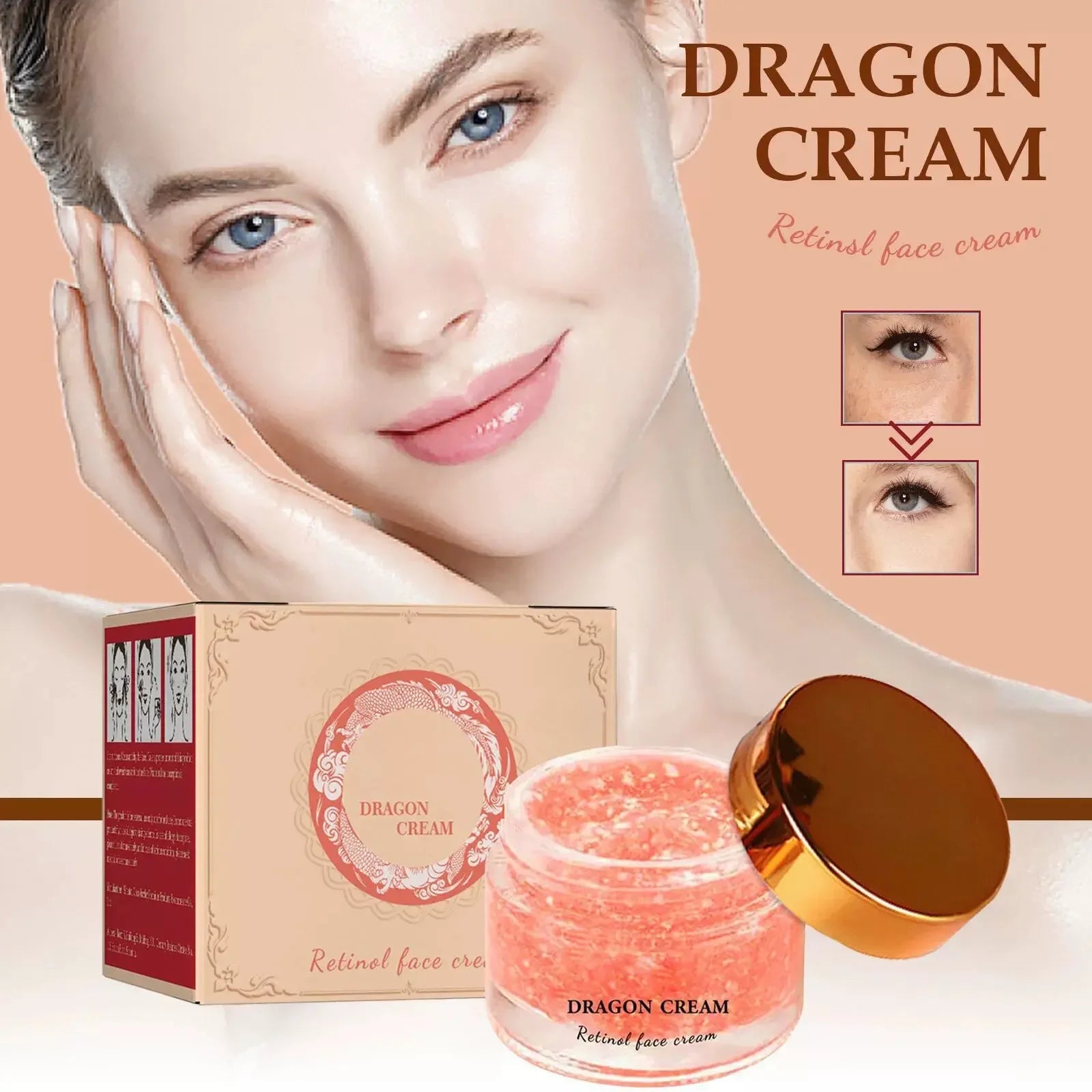 Crème hydratante pour le visage Crème pour le visage Dragon Blood Crème hydratante pour la peau éclaircissante Crème hydratante à l’eau Soins de la peau activant le sang