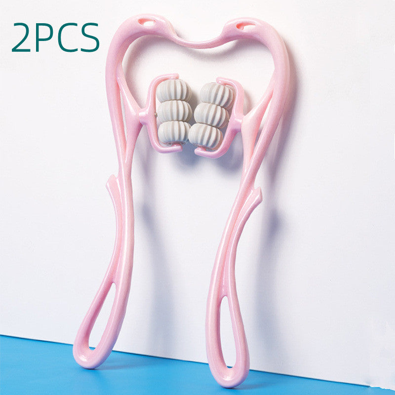 Multifunctional Six-Wheel Manual Neck Massager, Roller Massage Tool