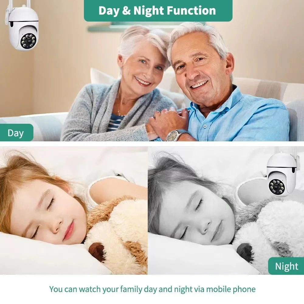 Caméra Wifi 3MP Moniteur bébé 2,4 GHz Caméra de sécurité intérieure avec application téléphonique Audio bidirectionnel, vision nocturne infrarouge