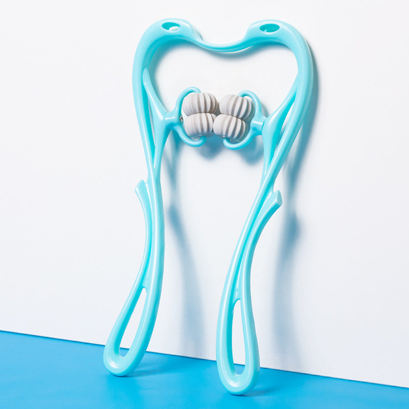 Multifunctional Six-Wheel Manual Neck Massager, Roller Massage Tool