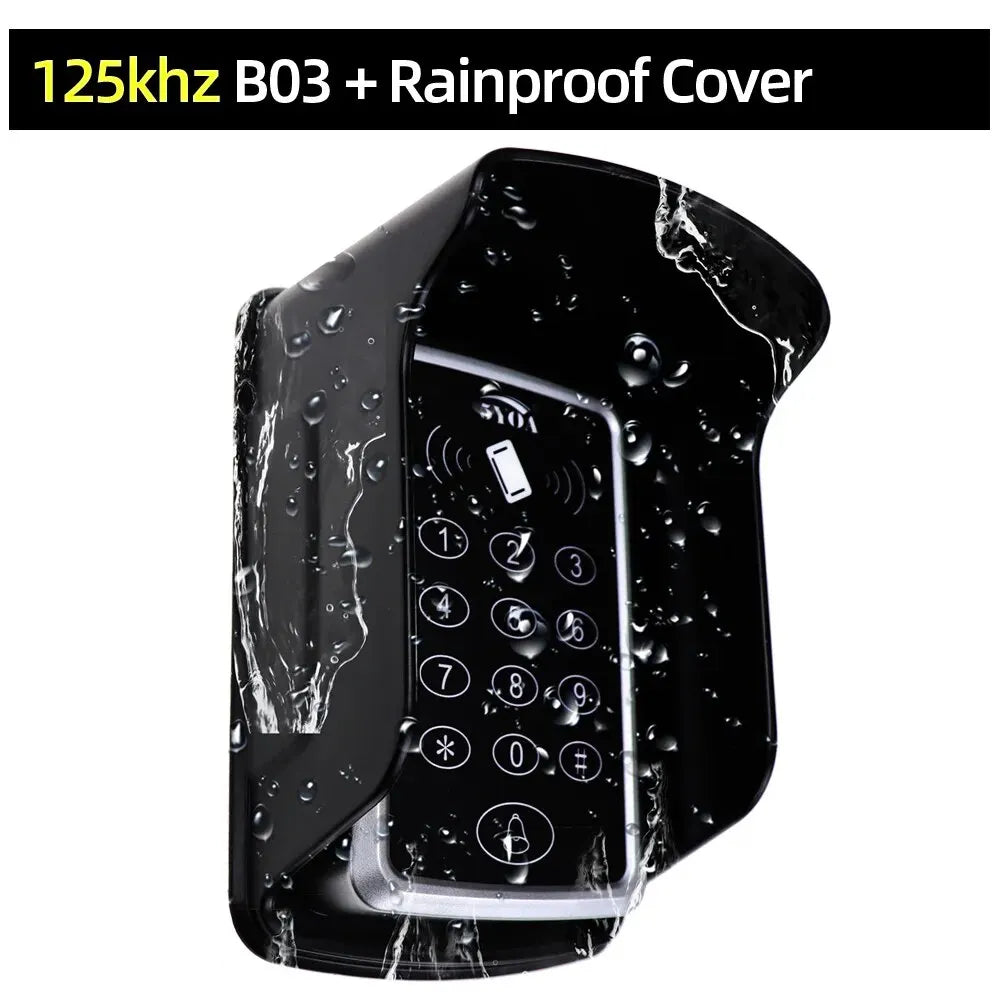 5YOA B03 RFID Keypad Access Control 125KHz EM Card Reader Door Lock Opener Keypad Controller System for Security 