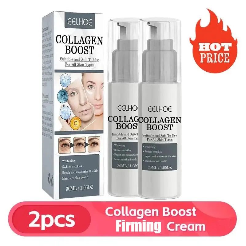1/2/3pcs 30ml Collagen Boost Crème d’essence raffermissante Fade les lignes fines du visage éclaircissant sérum éclaircissant crème soins de la peau pour les femmes