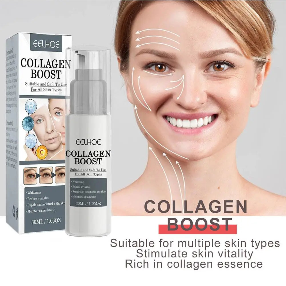 1/2/3pcs 30ml Collagen Boost Crème d’essence raffermissante Fade les lignes fines du visage éclaircissant sérum éclaircissant crème soins de la peau pour les femmes