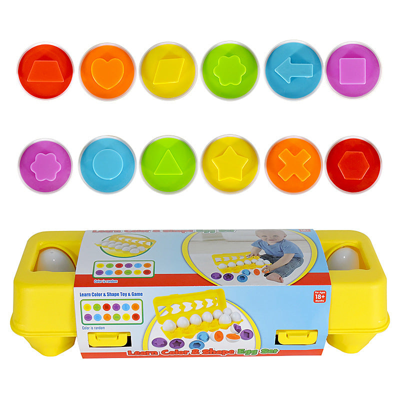 Baby Learning Educational Toy Smart Egg Toys Shape Sorters Matching Sorters Montessori Egg Toys for Children Kids