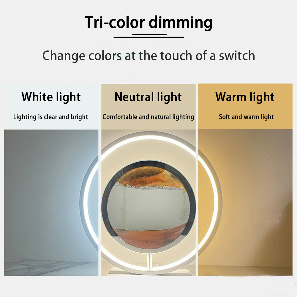 Glass Running Sand Colored Paint Lamp Decoration Handmade DIY Material Pack Atmosphere Creative Gift Rechargeable Night Light
