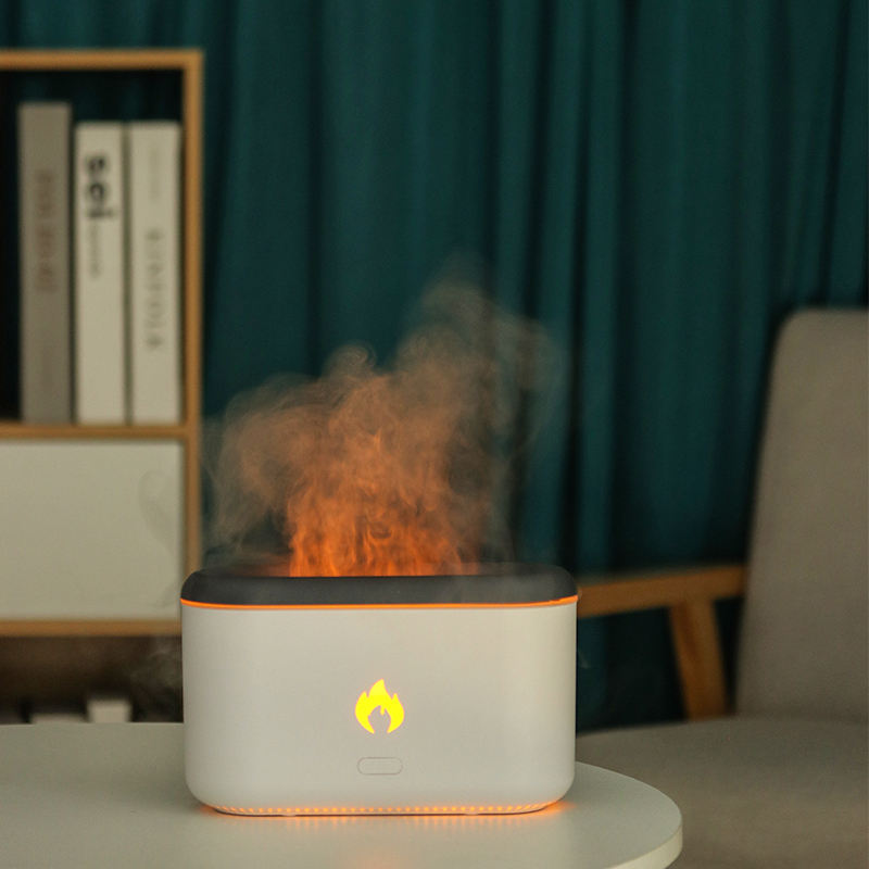 Drop Shipping 3D Flame Humidifier 300ML Ultrasonic Flame Aroma Diffuser Essential Oil Diffuser Best Seller