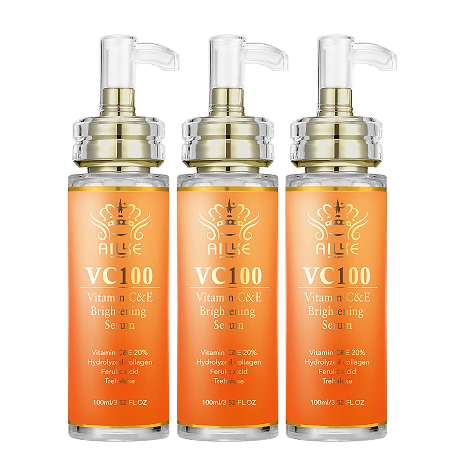 Kit de blanchiment à la vitamine C AILKE pour femmes, teint de peau uniforme, peau propre, hydratant, anti-rides, ensemble de beauté éclatant pour la peau