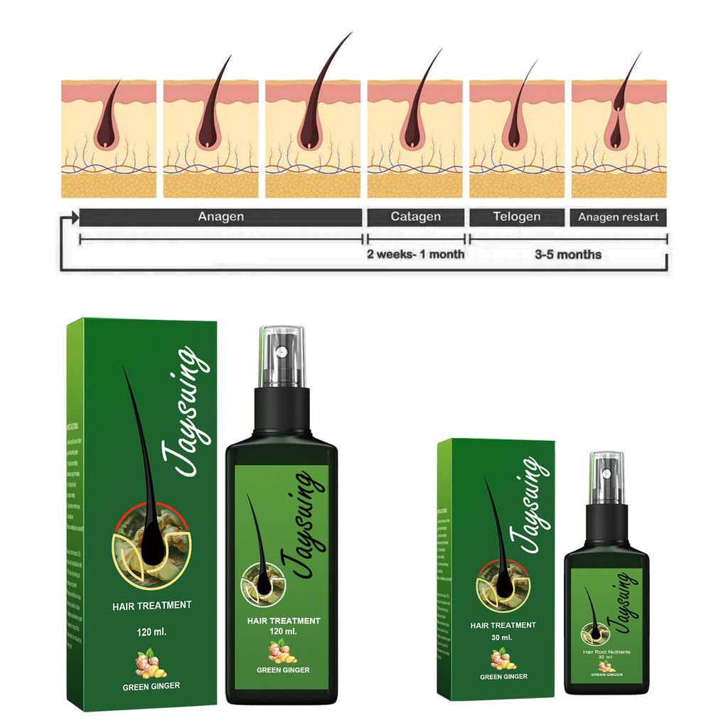 Jaysuing hair treatment strengthens hair, nourishes root growth and thickens scalp with a nourishing massage solution.