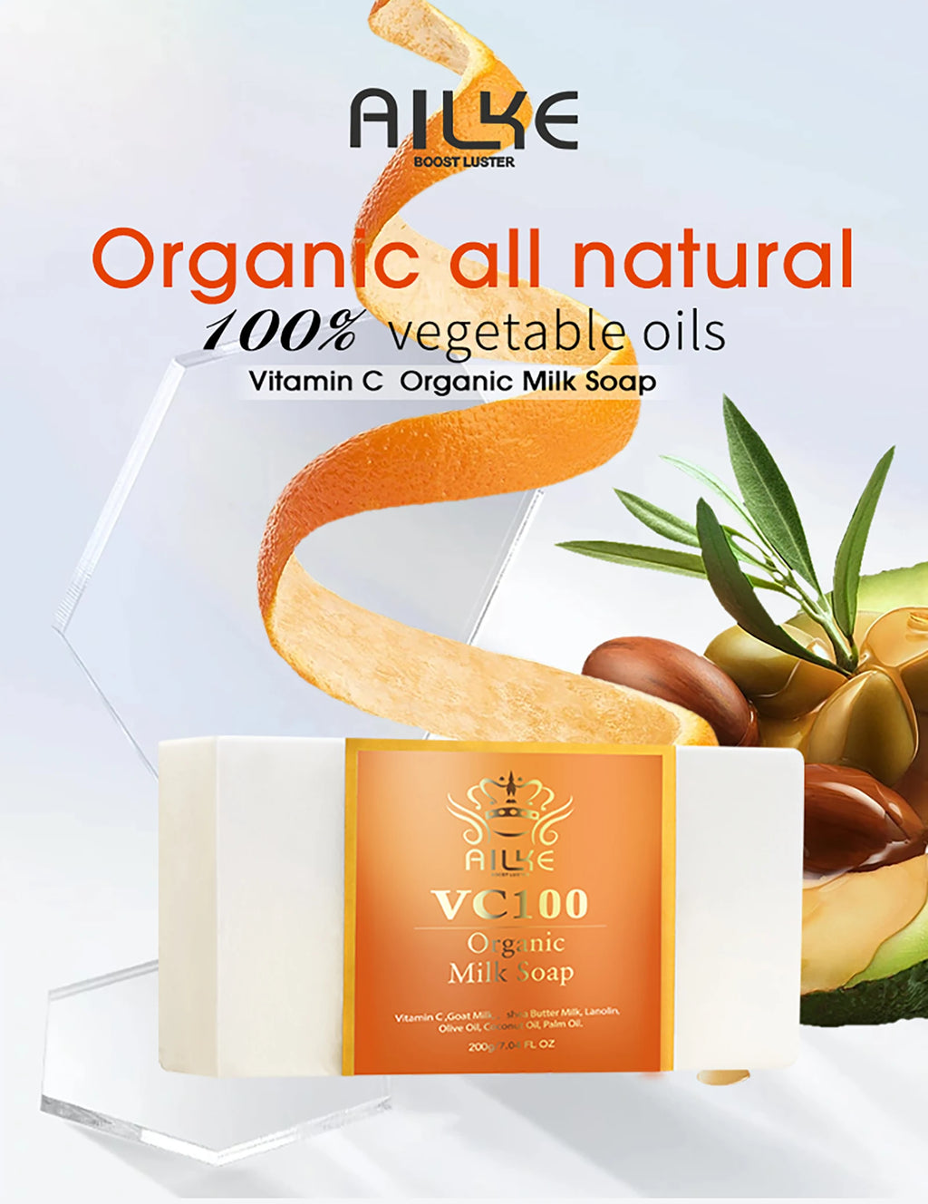 Kit de blanchiment à la vitamine C AILKE pour femmes, teint de peau uniforme, peau propre, hydratant, anti-rides, ensemble de beauté éclatant pour la peau