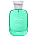 Eau de parfum tropicale Hawas | Bouteille en verre vert | 100 ml | Parfum frais à usage personnel