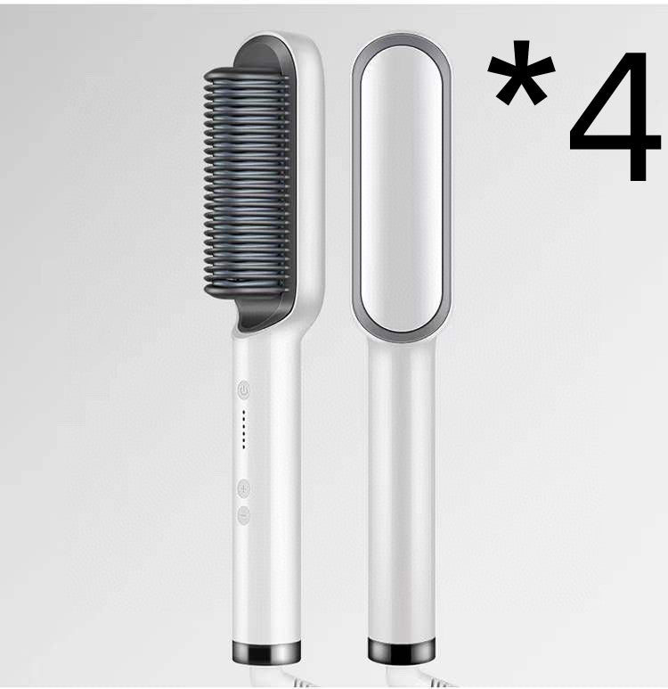 Nouveau lisseur à cheveux 2 en 1 peigne chaud pince à curling aux ions négatifs Brosse à cheveux électrique à double usage