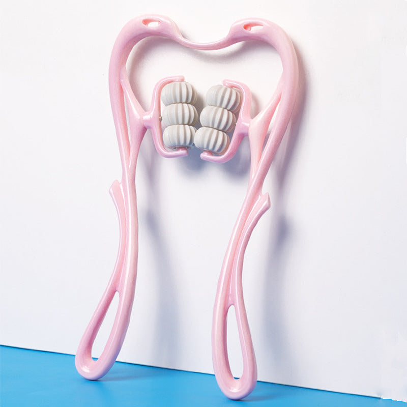 Multifunctional Six-Wheel Manual Neck Massager, Roller Massage Tool