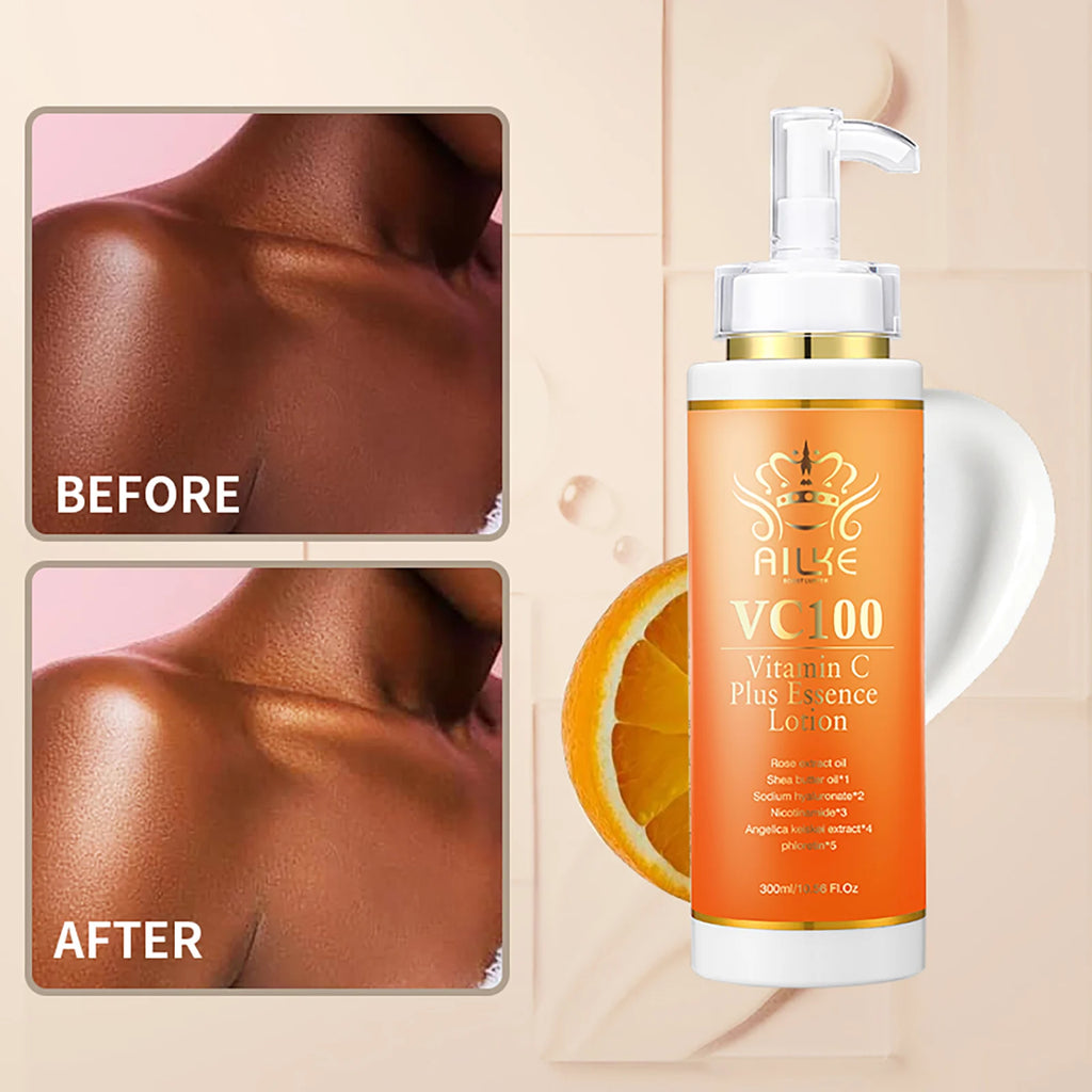 Kit de blanchiment à la vitamine C AILKE pour femmes, teint de peau uniforme, peau propre, hydratant, anti-rides, ensemble de beauté éclatant pour la peau