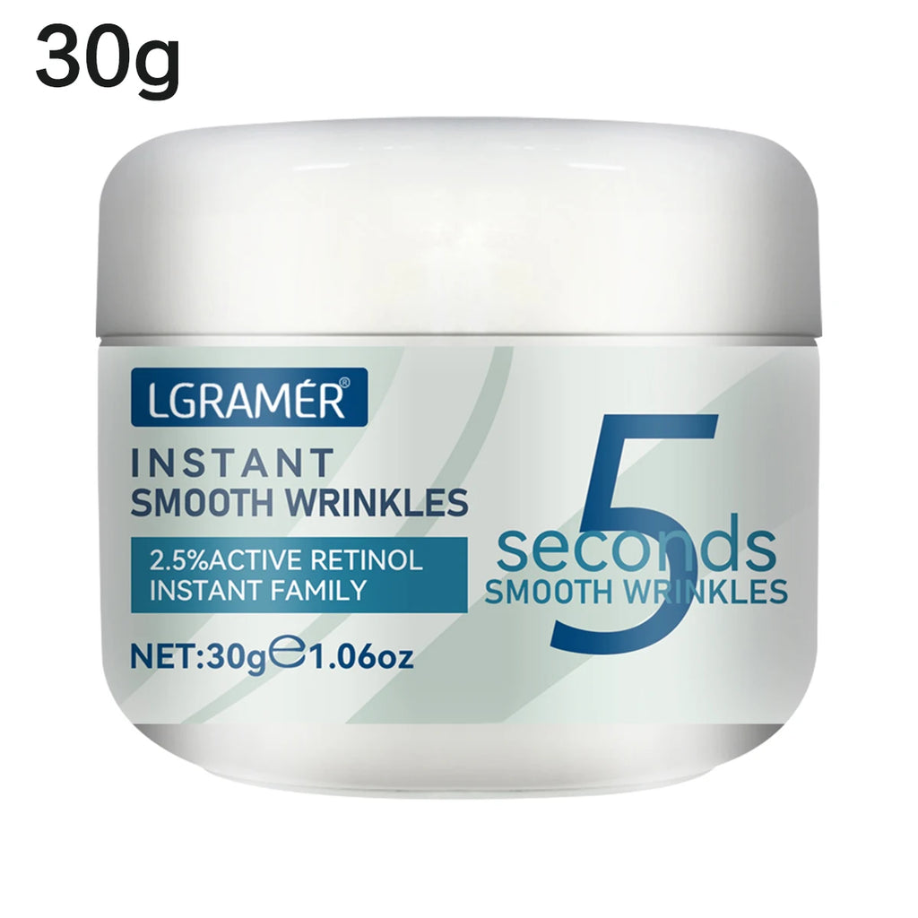 5 secondes Crème anti-rides au rétinol Ligne anti-âge instantanée Crème de décoloration raffermissante pour le visage Crème hydratante pour la peau fine
