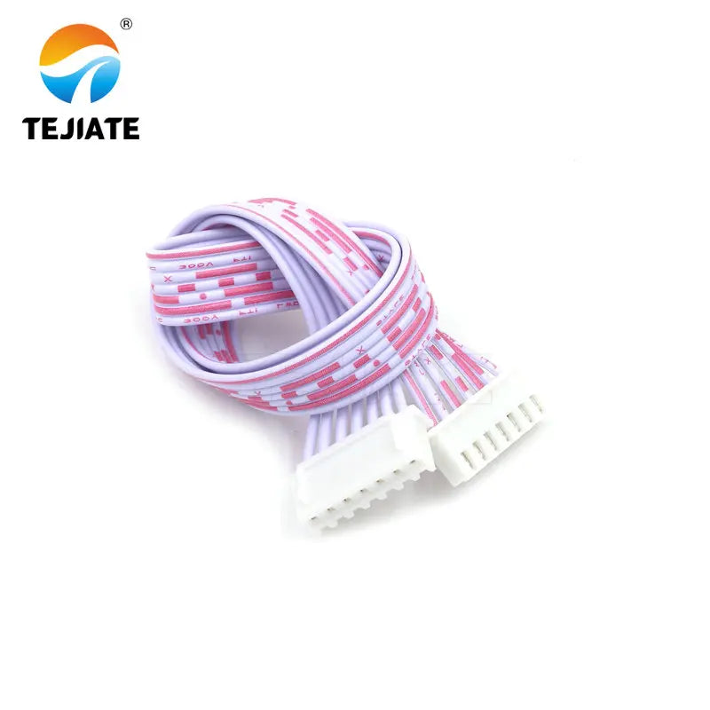 XH2.54 electronic wire, 10 pieces, 2/3/4/5/6/7/8/9/10/11/12P, red/white terminal line, 30CM connecting wire, double head 