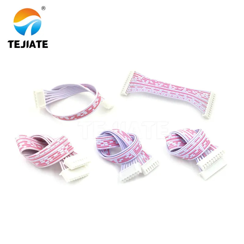 XH2.54 electronic wire, 10 pieces, 2/3/4/5/6/7/8/9/10/11/12P, red/white terminal line, 30CM connecting wire, double head 