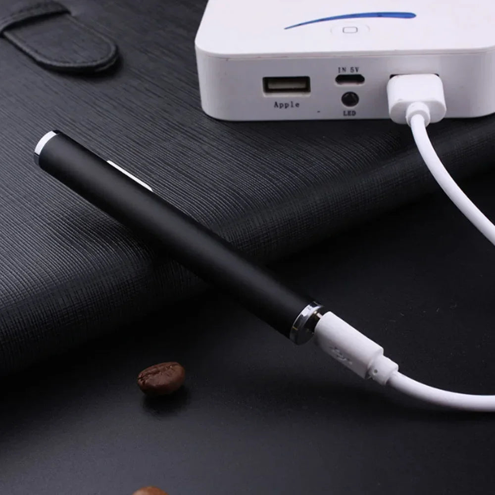 Classic rechargeable metal cigarette lighter, mini cylindrical, flameless, electronic refill, USB lighter, gift for smokers 