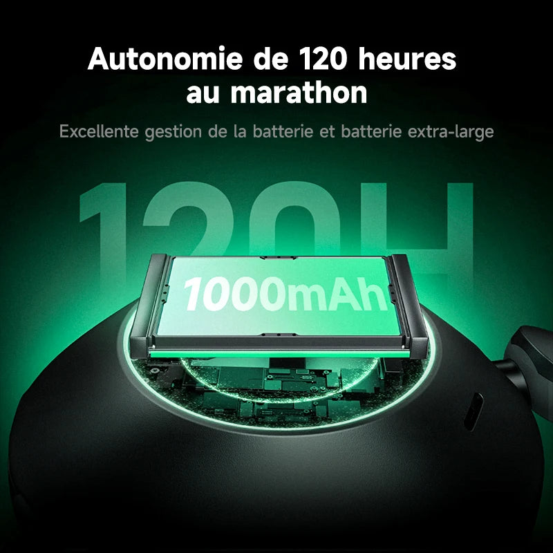 Picun F6 Wireless Active Noise Cancelling Headphones, Head Tracking, 3D Audio, 40mm High-Resolution ANC, Bluetooth Headphones, In-Wire Control, HiFi 