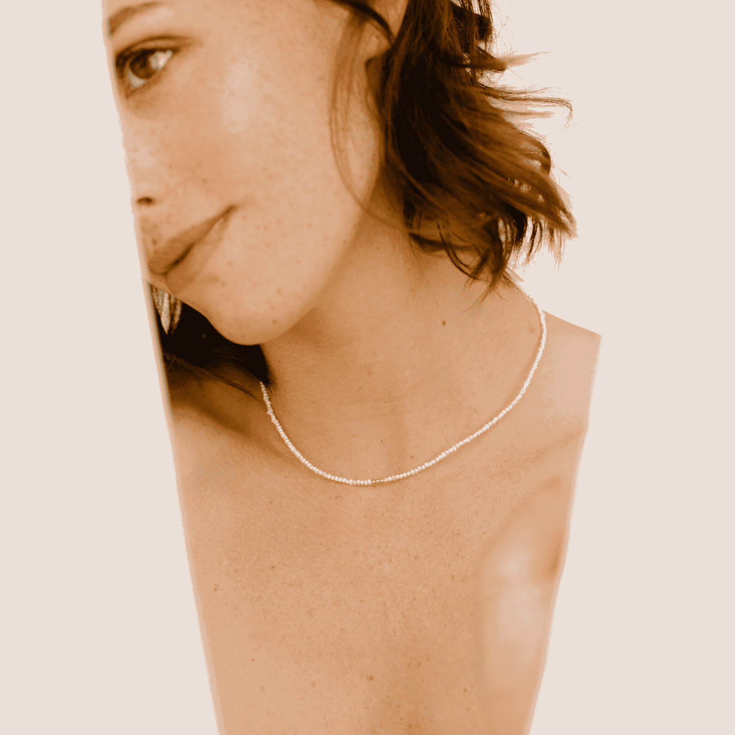 Collier Maggie en perles